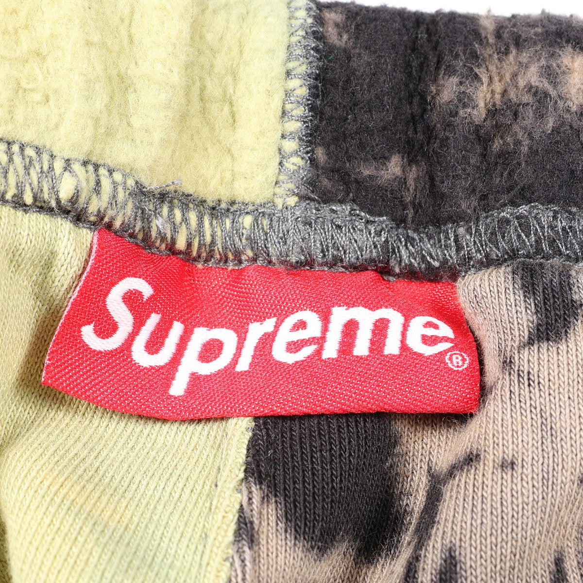 Patchwork Tie Dye パッチワーク スウェットパンツ コットン ブラック マルチカラー シュプリーム