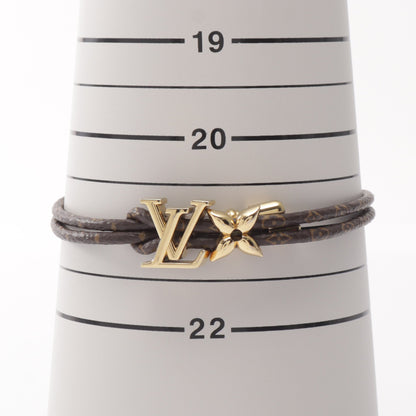 LV ブルーム モノグラム ブレスレット PVC GP ブラウン ゴールド ルイヴィトン アクセサリー LOUIS VUITTON