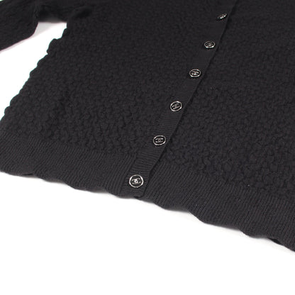 ココマークボタン カーディガン カシミヤ ブラック シャネル トップス CHANEL