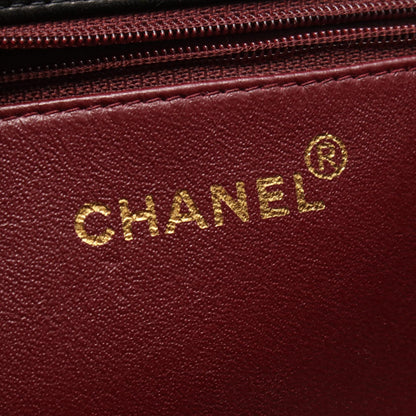 マトラッセ チェーンショルダーバッグ ラムスキン ブラック ゴールド金具 シャネル