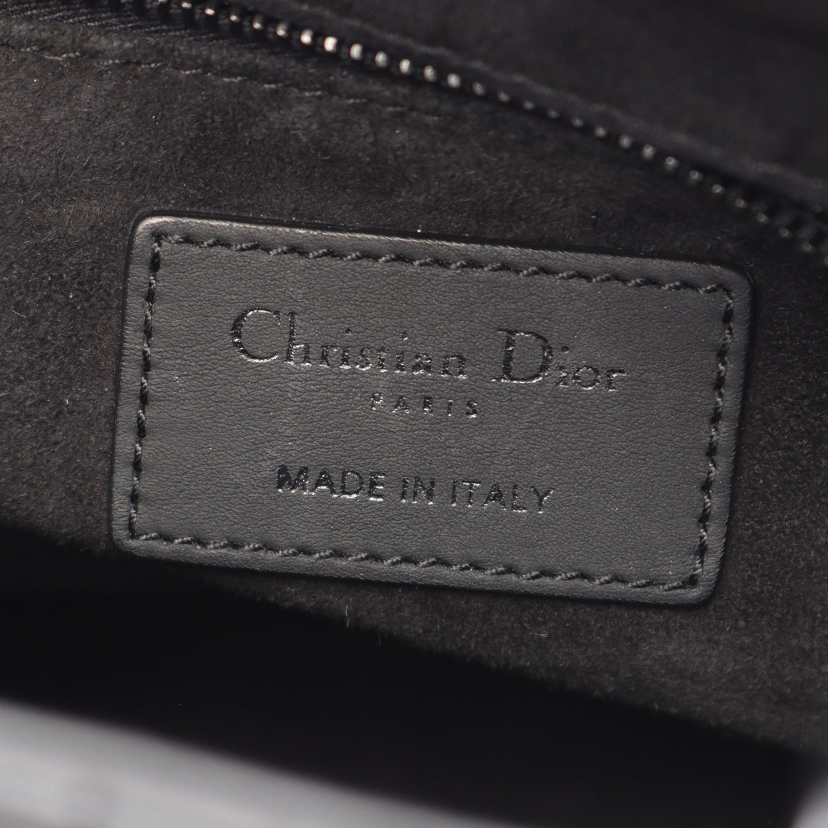 LADY DIOR MY ABCDIOR レディディオール スモール カナージュ 2WAY ハンドバッグ レザー ブラック クリスチャンディオール