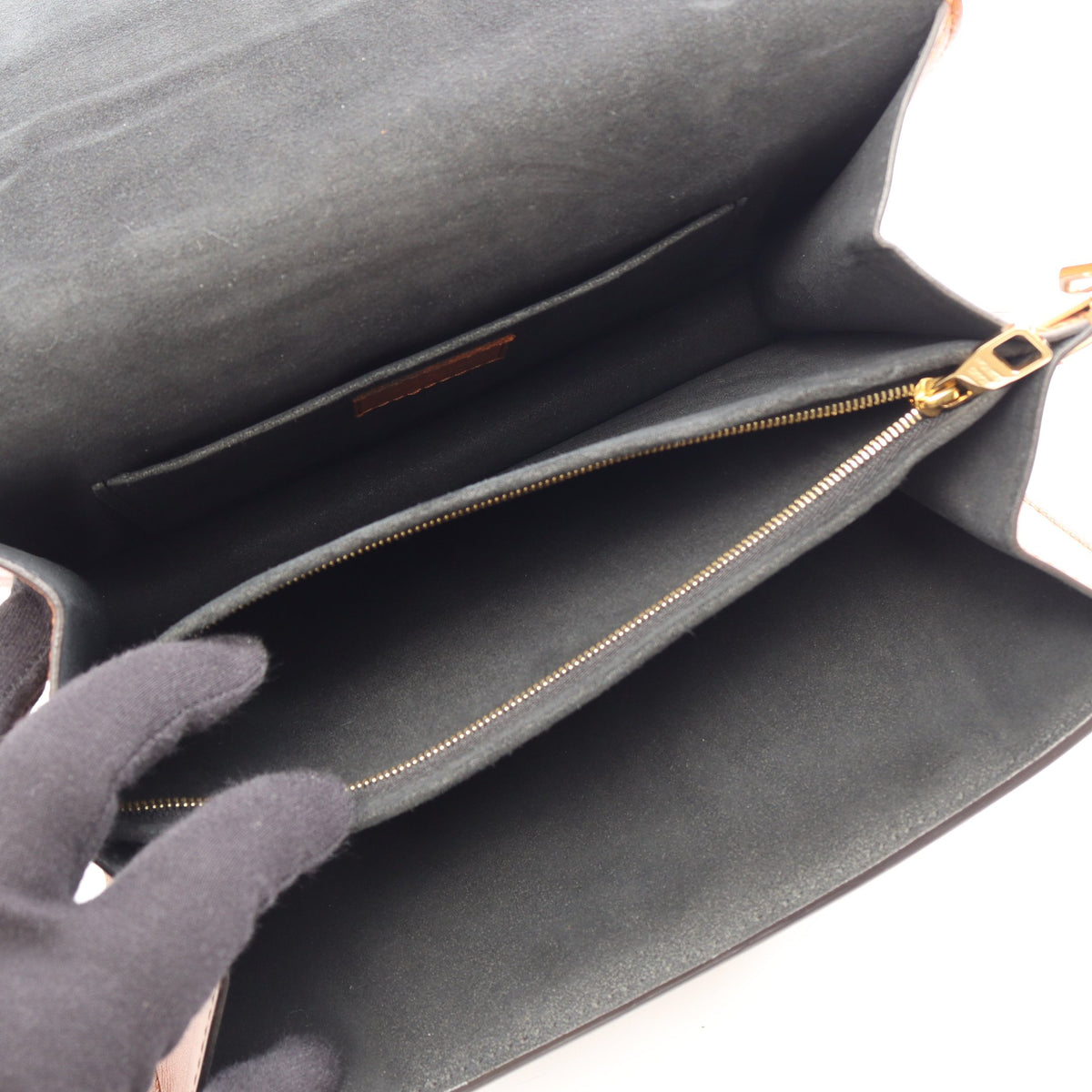 ドーフィーヌMM モノグラムリバース チェーンショルダーバッグ PVC レザー ブラウン ルイヴィトン