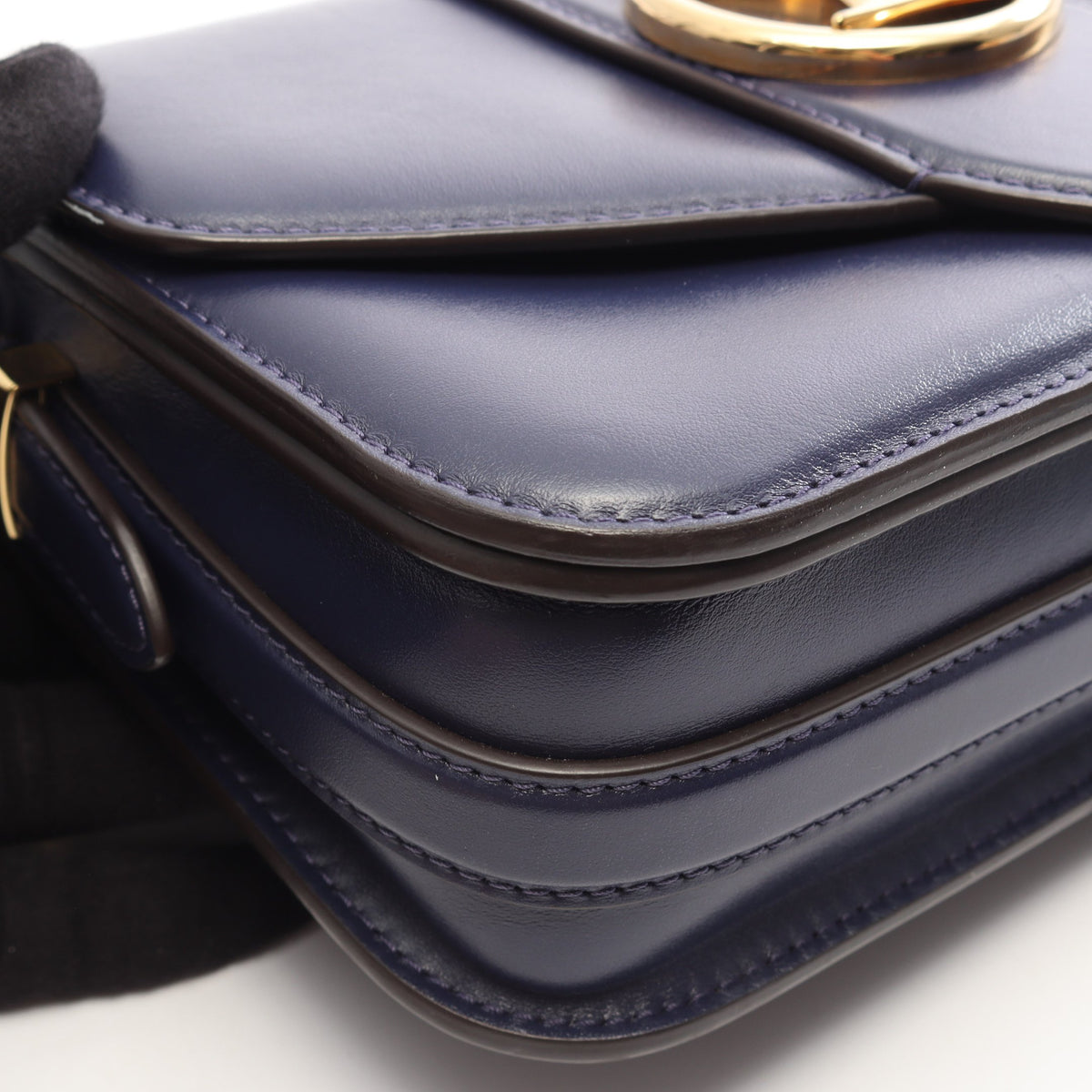 LV PONT 9 LVポンヌフ ブルーニュイ ショルダーバッグ レザー ネイビー ルイヴィトン