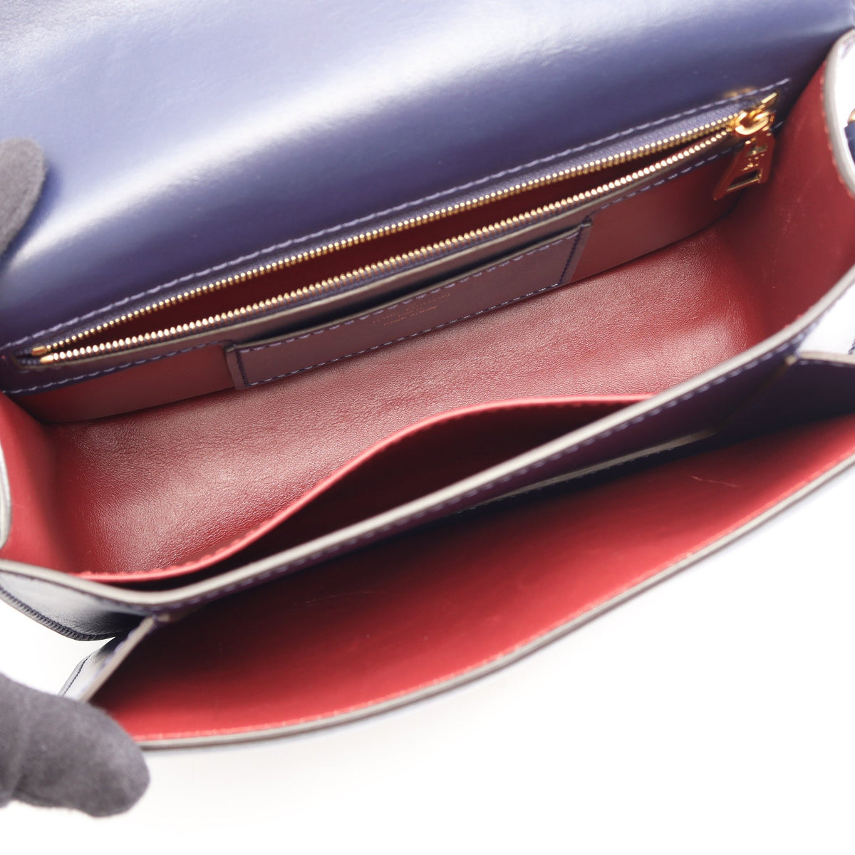 LV PONT 9 LVポンヌフ ブルーニュイ ショルダーバッグ レザー ネイビー ルイヴィトン