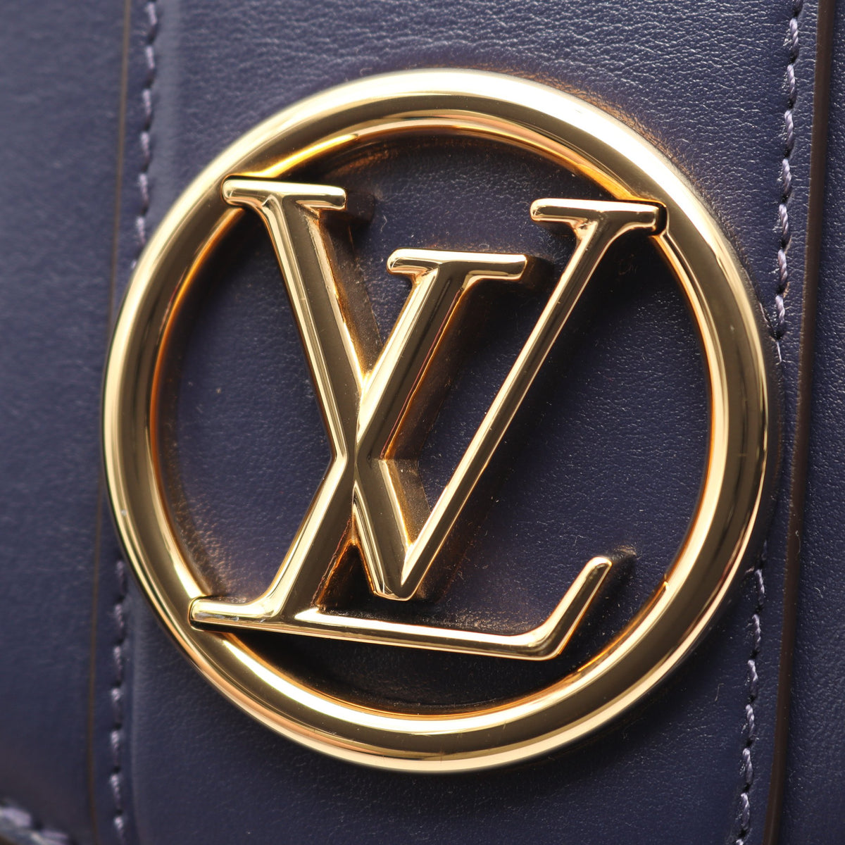 LV PONT 9 LVポンヌフ ブルーニュイ ショルダーバッグ レザー ネイビー ルイヴィトン