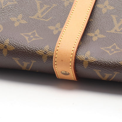 ソミュール30 モノグラム ショルダーバッグ PVC レザー ブラウン ルイヴィトン