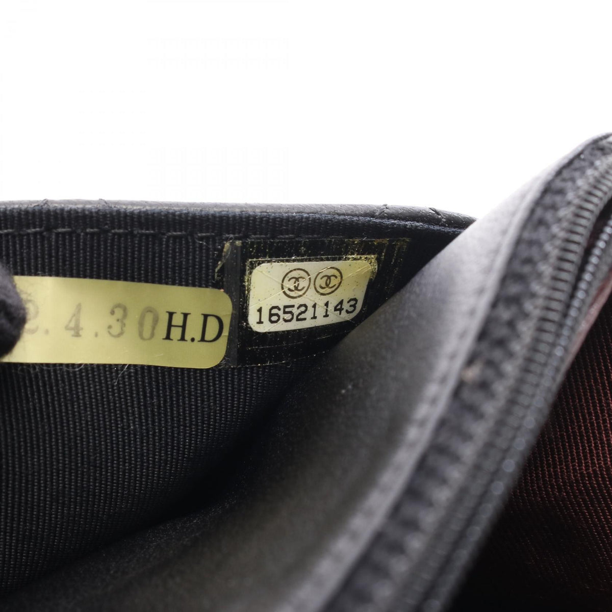 マトラッセ チェーンウォレット ラムスキン ブラック シルバー金具 シャネル