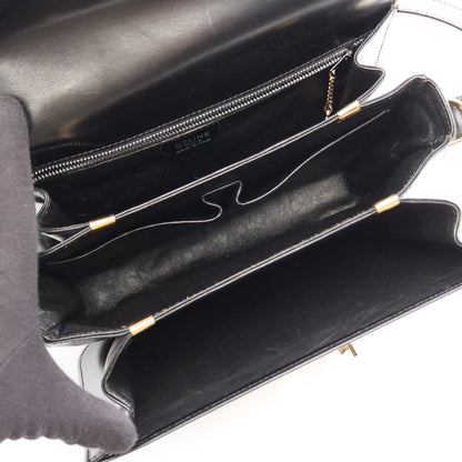 ホースキャリッジ ショルダーバッグ レザー ブラック セリーヌ バッグ CELINE