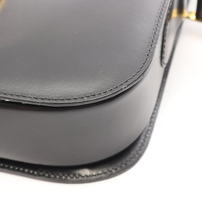 ホースキャリッジ ショルダーバッグ レザー ブラック セリーヌ バッグ CELINE