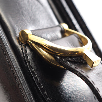 ホースキャリッジ ショルダーバッグ レザー ブラック セリーヌ バッグ CELINE