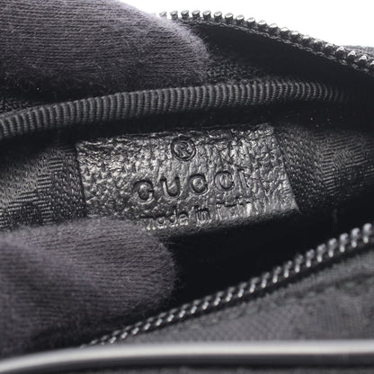 GGナイロン ポーチ キャンバス レザー ブラック グッチ 財布・小物 GUCCI