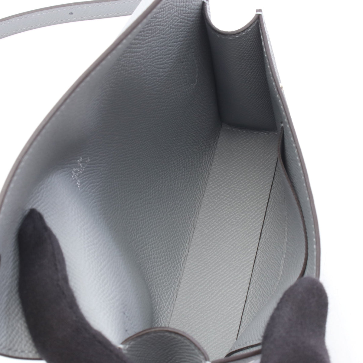 エルメスナップ トゥーゴー グリパンタン ショルダーバッグ ヴォーエプソン グレー シルバー金具 G刻印 エルメス