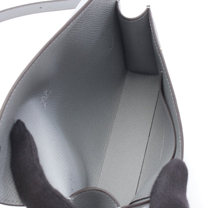 エルメスナップ トゥーゴー グリパンタン ショルダーバッグ ヴォーエプソン グレー シルバー金具 G刻印 エルメス