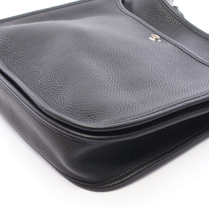 エヴリン 3 トロワ PM ショルダーバッグ トリヨンクレマンス ブラック シルバー金具 D刻印 エルメス