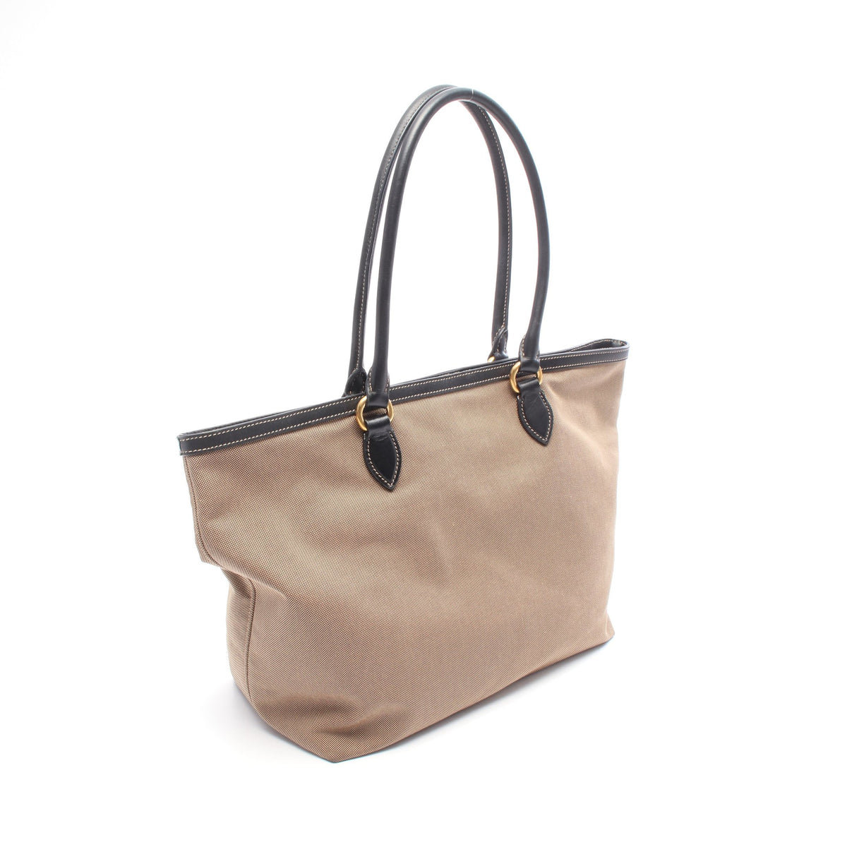 LOGO JACQUARD ロゴジャガード ショルダーバッグ トートバッグ キャンバス レザー ブラウン ブラック プラダ