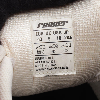 RUNNER ランナー ユーズド加工 スニーカー ファブリック グレー ボルドー バレンシアガ