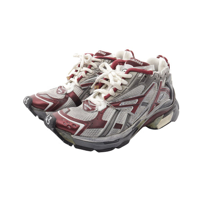 RUNNER ランナー ユーズド加工 スニーカー ファブリック グレー ボルドー バレンシアガ