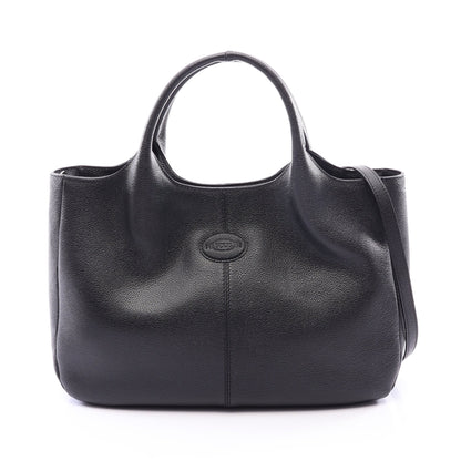 ALH ショッピングトート 2WAY ハンドバッグ トートバッグ レザー ブラック トッズ バッグ TOD'S