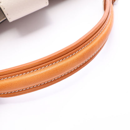 ダブルT バケットバッグ 2WAY ハンドバッグ レザー ホワイト ライトブラウン トッズ バッグ TOD'S