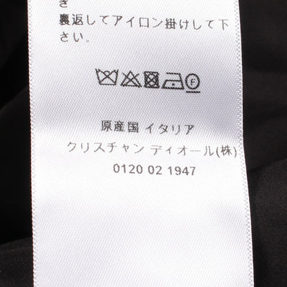 ライオン ビーズ刺繍 スパンコール 中綿 ボンバージャケット シルク ブラック クリスチャンディオール
