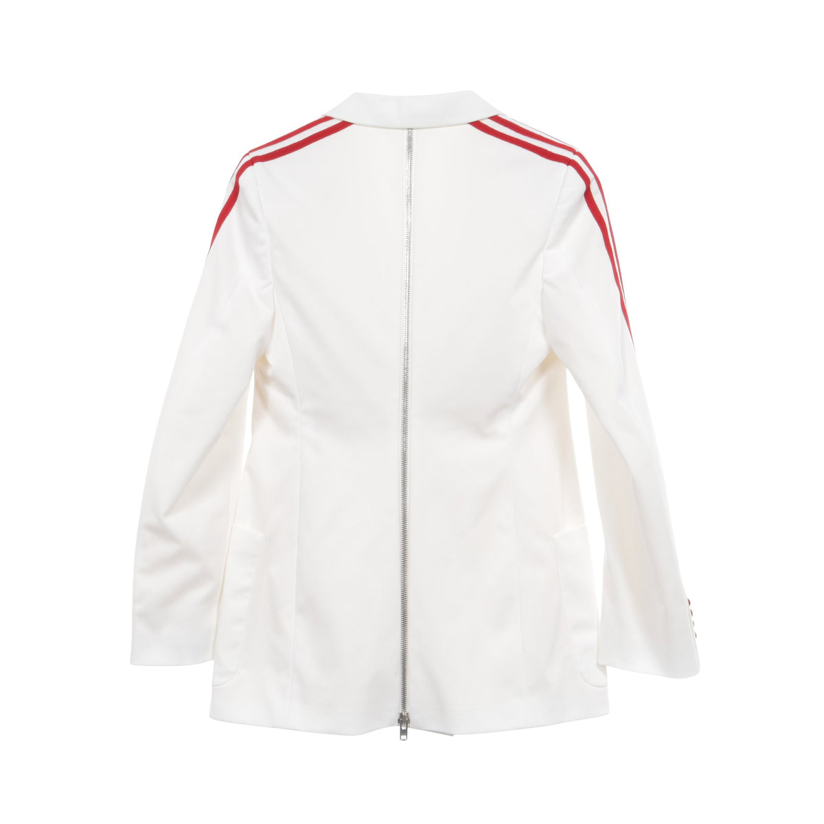 GUCCI × adidas ジャージー ダブルブレスト テーラードジャケット ホワイト レッド グッチ