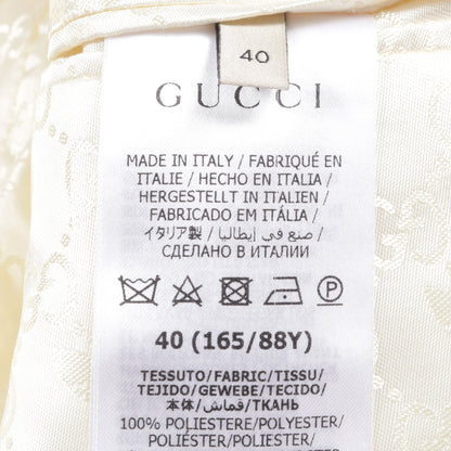 GUCCI × adidas ジャージー ダブルブレスト テーラードジャケット ホワイト レッド グッチ