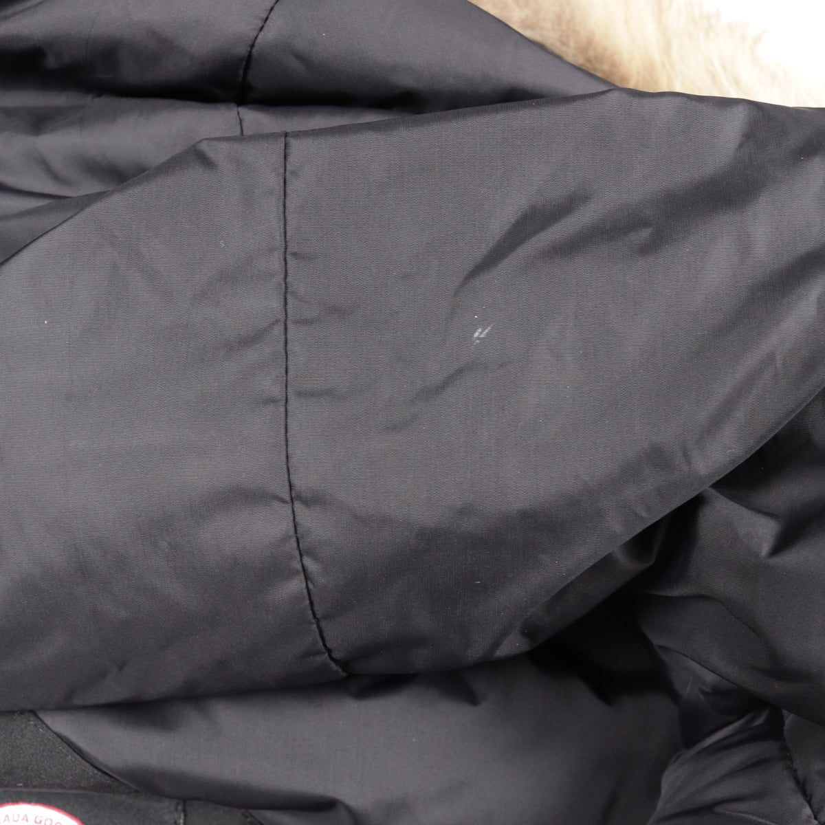 CHATEAU PARKA シャトーパーカー フード付き ダウンジャケット コットン ブラック カナダグース
