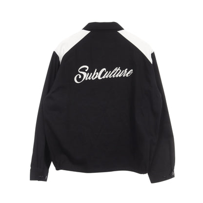 TWO-TONE CLOTH JACKET ジャケット コットン ブラック ホワイト サブカルチャー