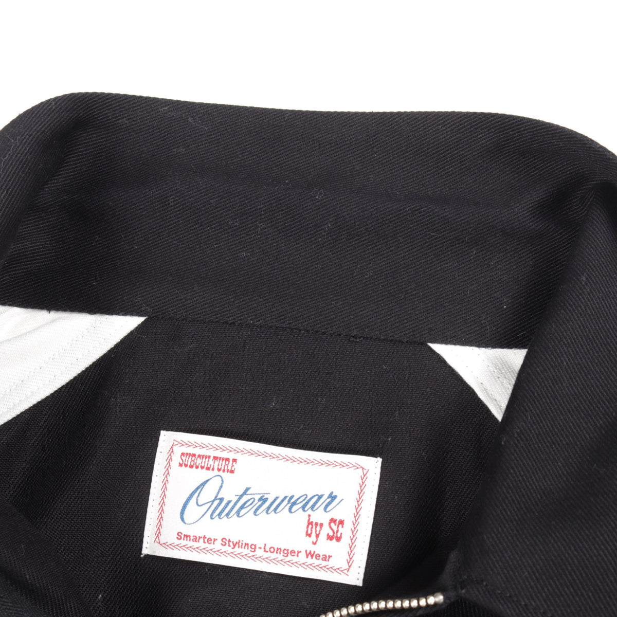 TWO-TONE CLOTH JACKET ジャケット コットン ブラック ホワイト サブカルチャー