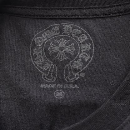 セメタリークロス 総柄 ホースシュー バックロゴ 長袖Tシャツ コットン ブラック クロムハーツ