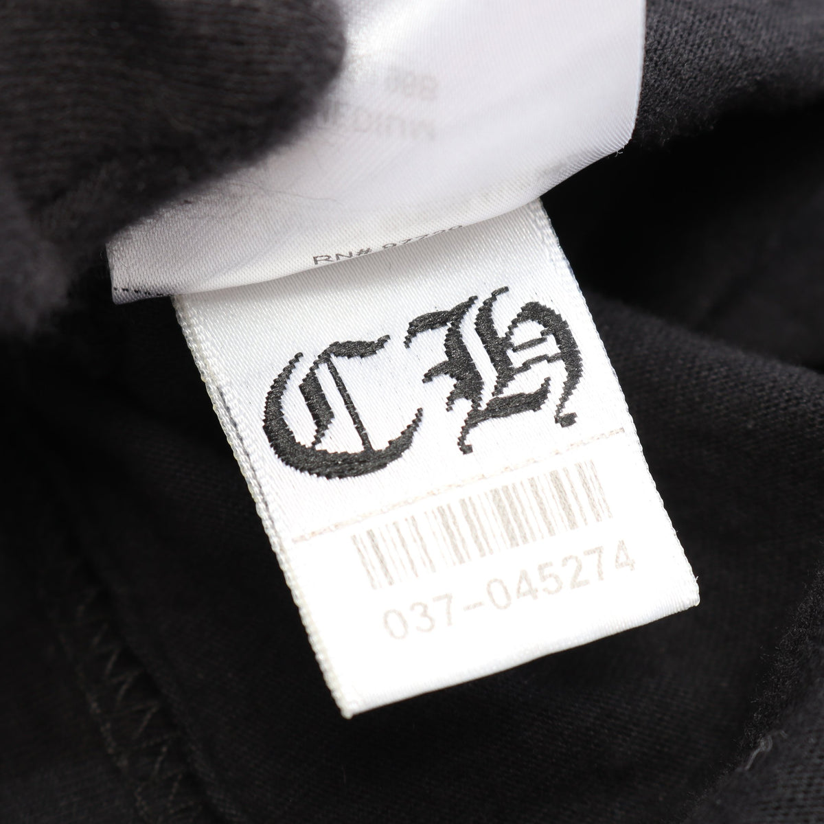 セメタリークロス 総柄 ホースシュー バックロゴ 長袖Tシャツ コットン ブラック クロムハーツ