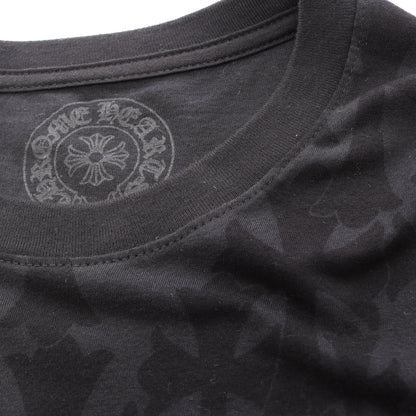 セメタリークロス 総柄 ホースシュー バックロゴ 長袖Tシャツ コットン ブラック クロムハーツ