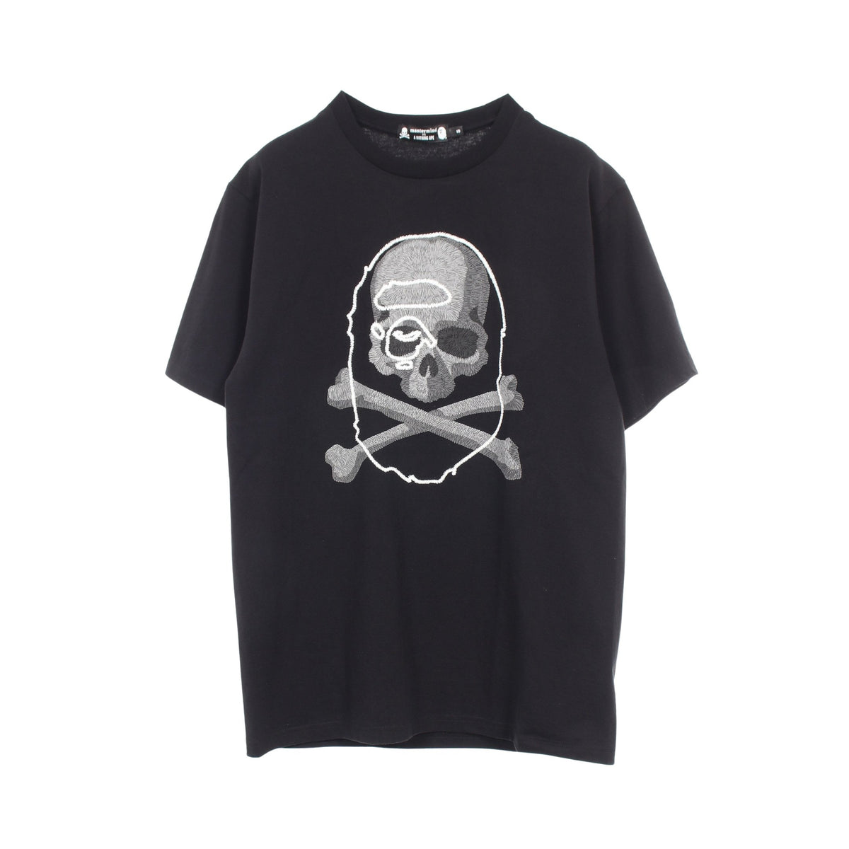 A BATHING APE × mastermind 半袖Tシャツ コットン ブラック アベイシングエイプベイプ