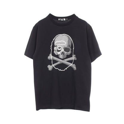 A BATHING APE × mastermind 半袖Tシャツ コットン ブラック アベイシングエイプベイプ
