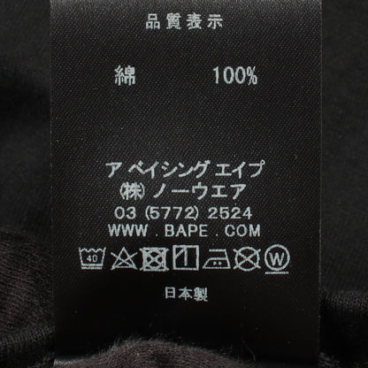 A BATHING APE × mastermind 半袖Tシャツ コットン ブラック アベイシングエイプベイプ