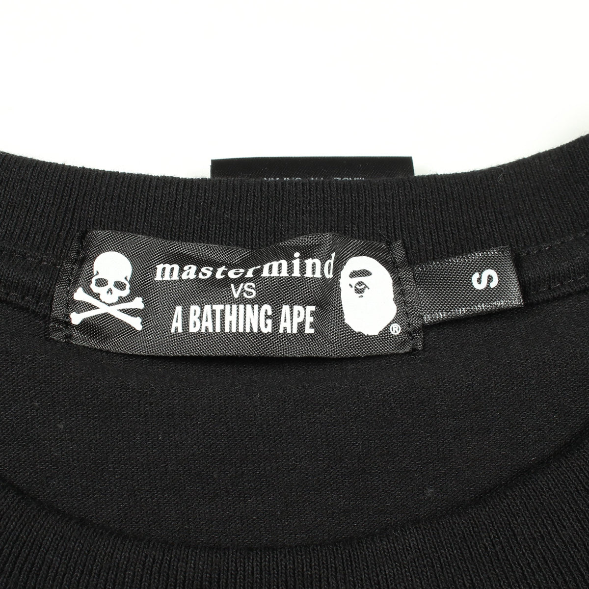 A BATHING APE × mastermind 半袖Tシャツ コットン ブラック アベイシングエイプベイプ