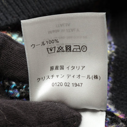 オブリーク ニット ウール ブラック マルチカラー ディオール