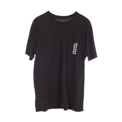 東京限定 バックプリント ポケット付き 半袖Tシャツ コットン ブラック クロムハーツ