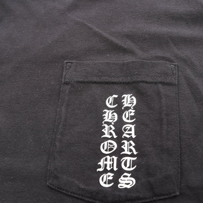 東京限定 バックプリント ポケット付き 半袖Tシャツ コットン ブラック クロムハーツ