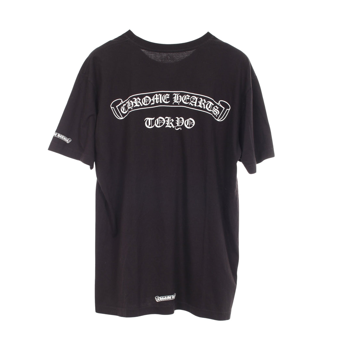 東京限定 バックプリント ポケット付き 半袖Tシャツ コットン ブラック クロムハーツ