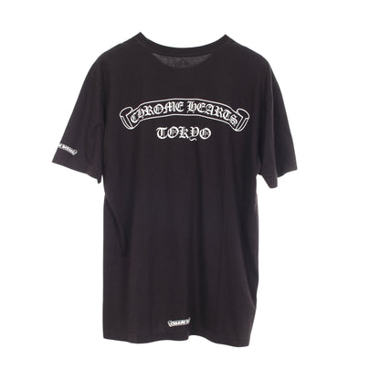 東京限定 バックプリント ポケット付き 半袖Tシャツ コットン ブラック クロムハーツ
