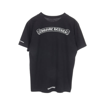 スクロールラベル 半袖Tシャツ コットン ブラック クロムハーツ