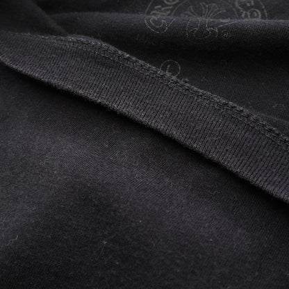 スクロールラベル 半袖Tシャツ コットン ブラック クロムハーツ