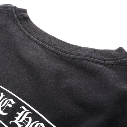 スクロールラベル 半袖Tシャツ コットン ブラック クロムハーツ