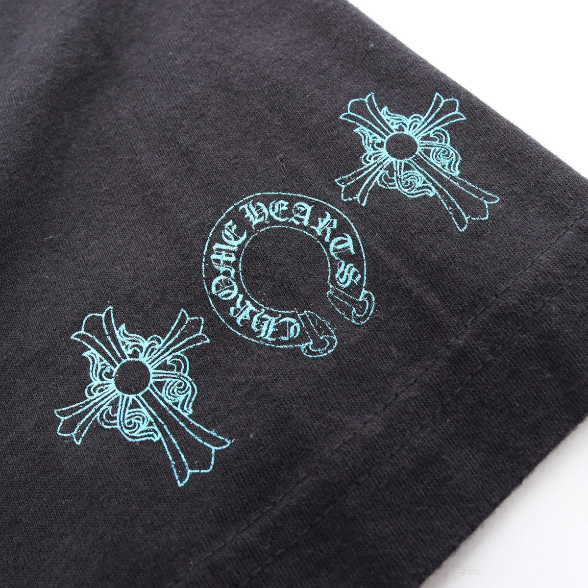 3 Cemetery Cross Logo S/S T-Shirt ホースシュー 半袖Tシャツ コットン ブラック クロムハーツ