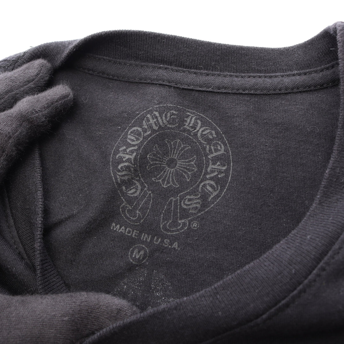 3 Cemetery Cross Logo S/S T-Shirt ホースシュー 半袖Tシャツ コットン ブラック クロムハーツ