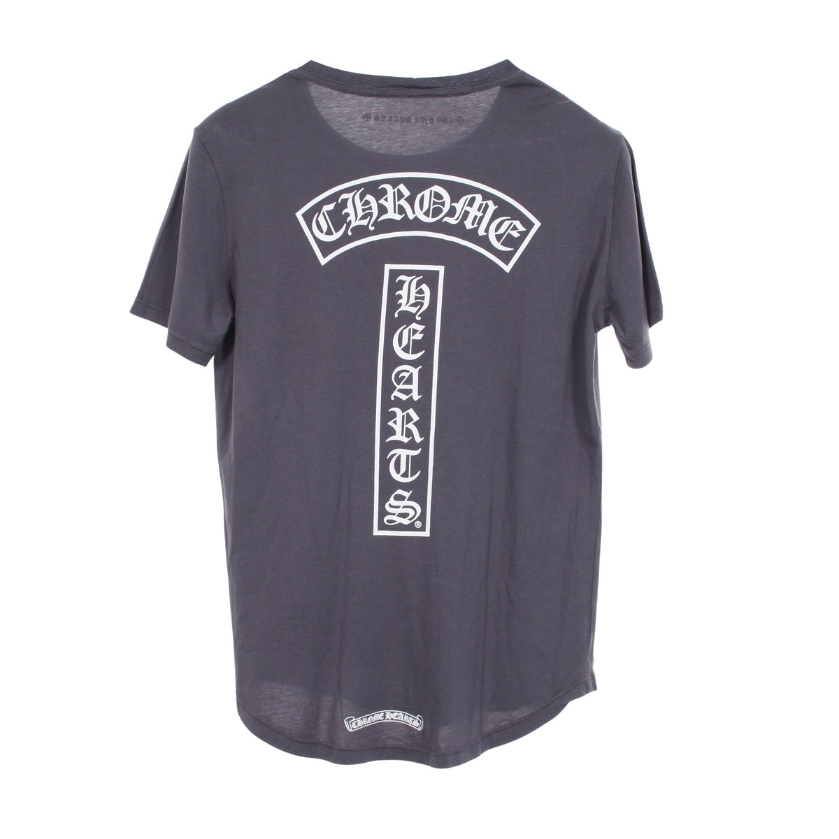 ホースシュー バックロゴ 半袖Tシャツ コットン レーヨン グレー クロムハーツ