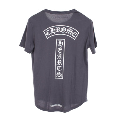 ホースシュー バックロゴ 半袖Tシャツ コットン レーヨン グレー クロムハーツ