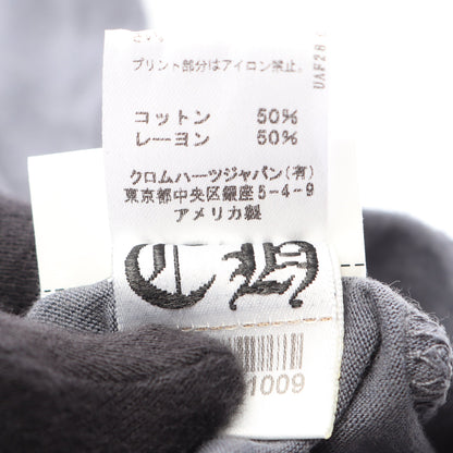 ホースシュー バックロゴ 半袖Tシャツ コットン レーヨン グレー クロムハーツ