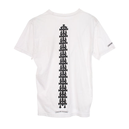 セメタリークロス バックプリント 半袖Tシャツ コットン ホワイト クロムハーツ